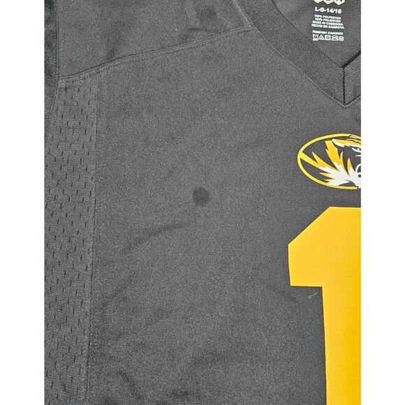 Missouri Tigers Football Black Jersey #1 Gen2 YOUTH SIZE LARGE 14/16 - Picture 3 of 8